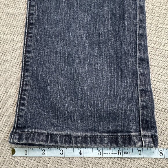 Levis 505 Womens Size 6 Blue Denim Straight Leg Jeans Mid Rise Stretch 5 Pockets - Picture 13 of 14